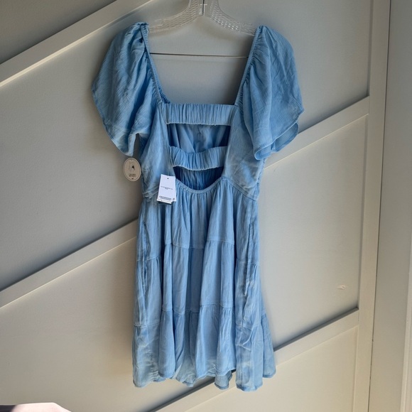 Hollister tiered skort dress in baby blue size M - Picture 15 of 15
